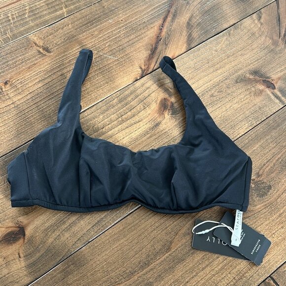 Seafolly Collective DD Scoop Neck Halter Top - Black| size 8 DD - Picture 4 of 6